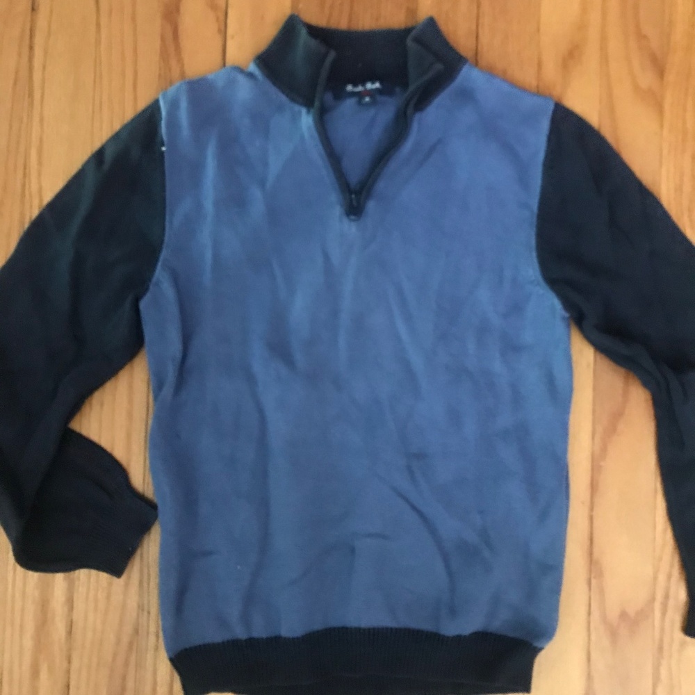 Boy's Blue Brooks Brothers Quarter Zip